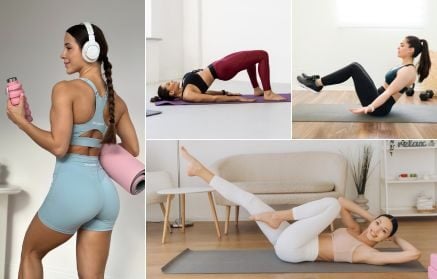 Pilates pro začátečníky: 13 cviků na zpevnění core a uvolnění zad