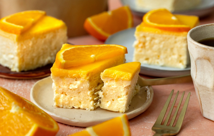 Fitness recept: Tvarohovo-pomerančové řezy