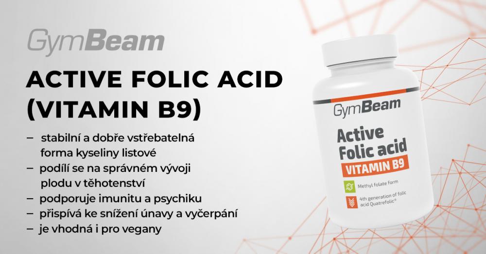 Active Folic acid (vitamín B9) - GymBeam
