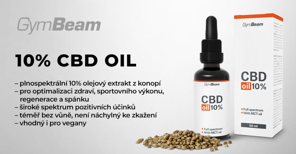 CBD olej 10% 50 ml - GymBeam