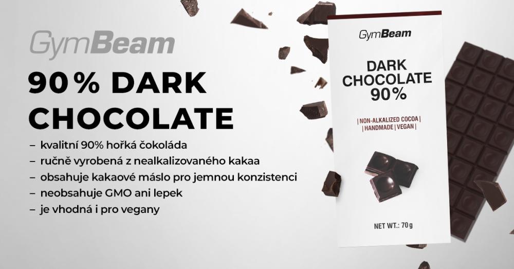 Hořká čokoláda 90% - GymBeam