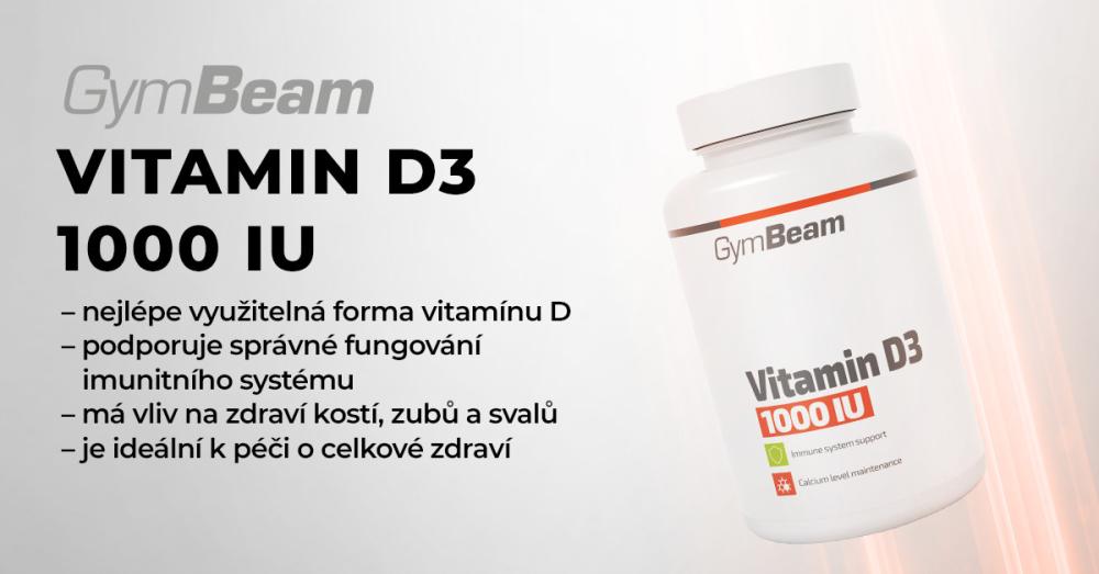 Vitamín D3 1000 IU - GymBeam