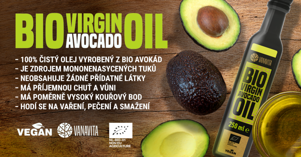 BIO Panenský avokádový olej - VanaVita