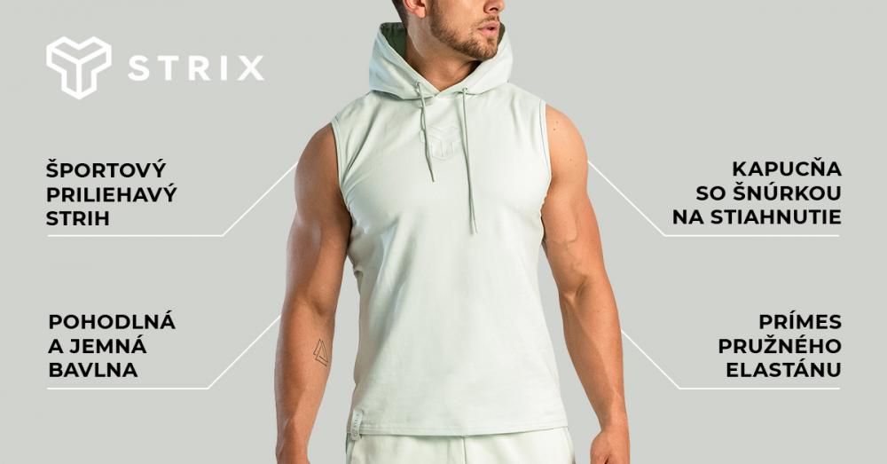 Tílko Essential Hoodie Tank Moon Grey - STRIX