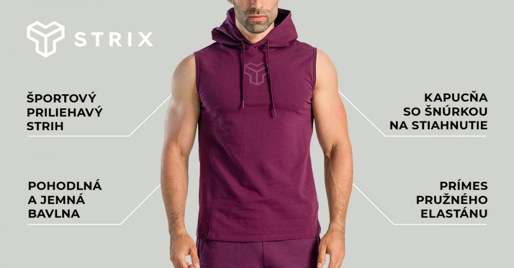 Tílko Essential Hoodie Tank Plum - STRIX