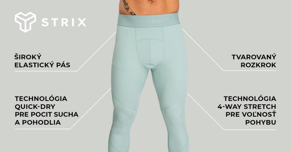 Pánské legíny Nebula Stone Blue - STRIX