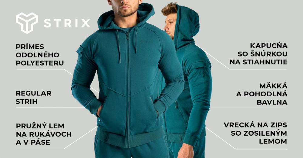 Mikina se zipem Nova Deep Teal - STRIX