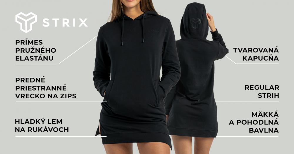 Dámská mikina ALPHA Longline Black - STRIX