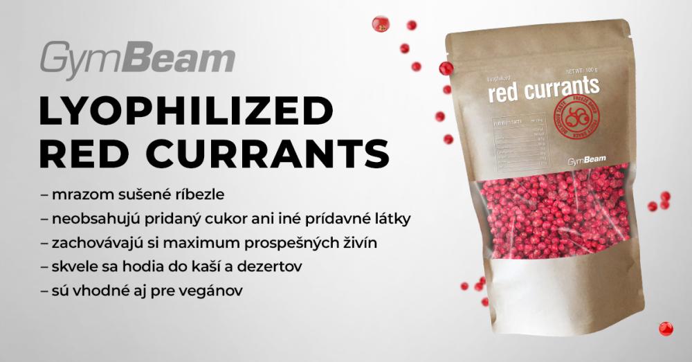 Lyofilizované červené rybízy - GymBeam