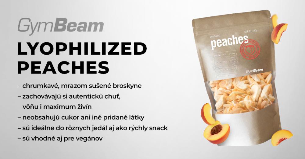 Lyofilizované broskve – GymBeam