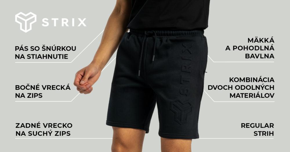 Šortky Embossed Black - STRIX