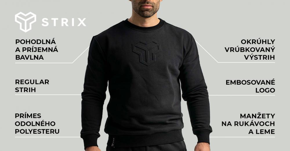 Mikina Embossed black - STRIX