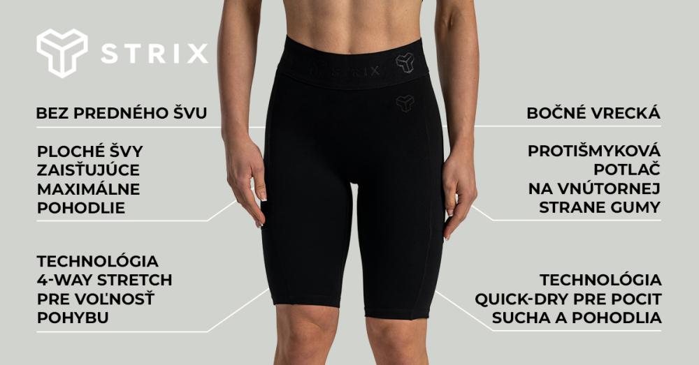 Lunar Biker Shorts Black - STRIX