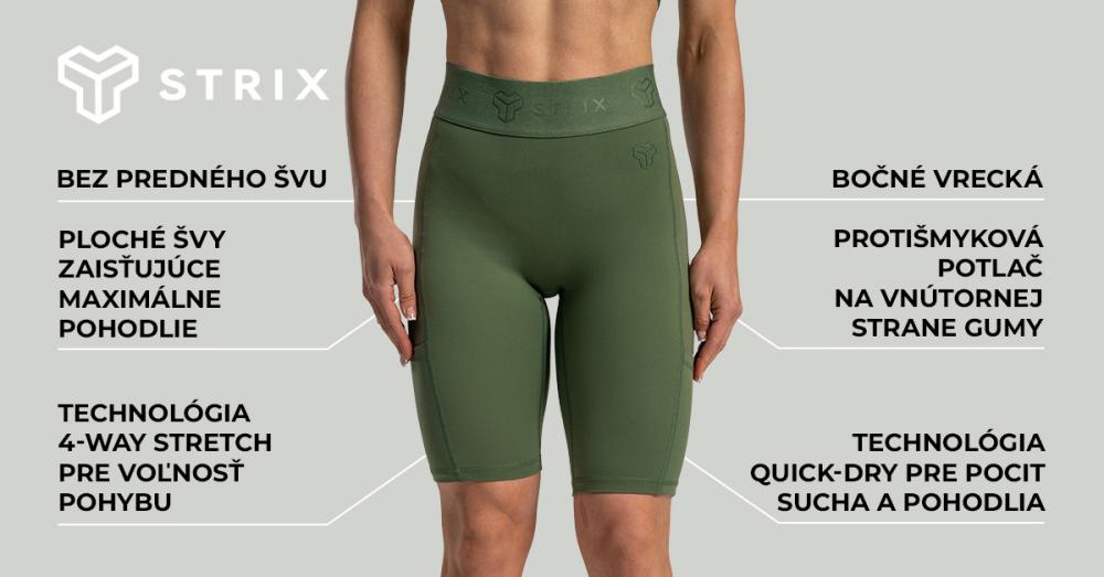 Lunar Biker Shorts Cedar Green - STRIX