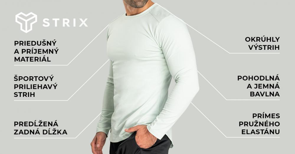 Tričko s dlouhým rukávem Nebula Moon Grey - STRIX