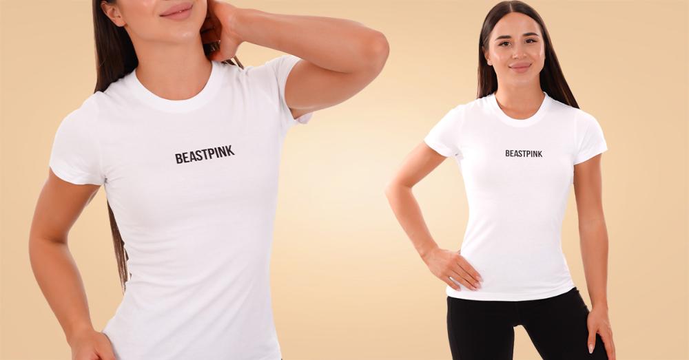 Dámské tričko Daily White - BeastPink
