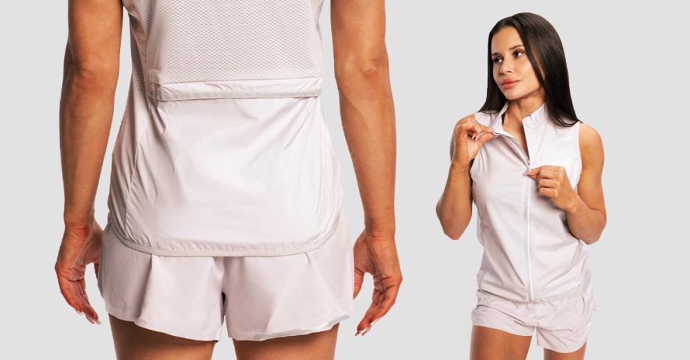 Dámská bežecká vesta Pulse X Gray - GymBeam