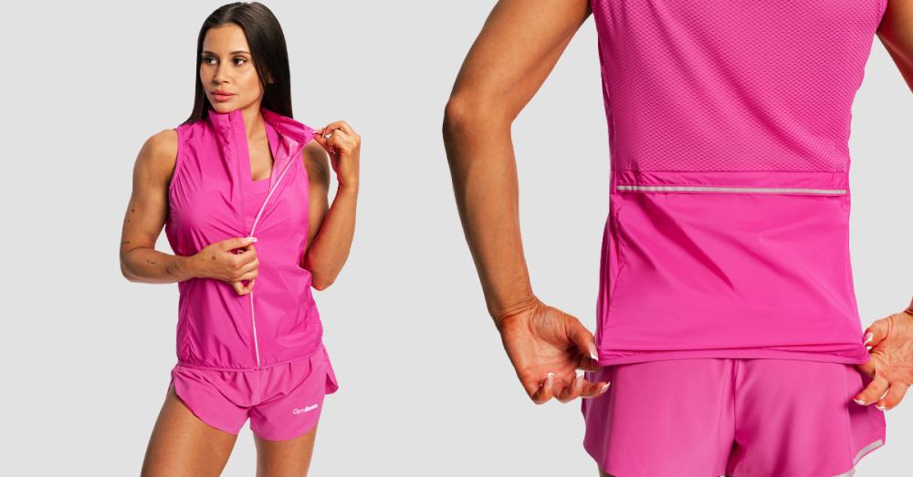 Dámská bežecká vesta Pulse X Purple - GymBeam