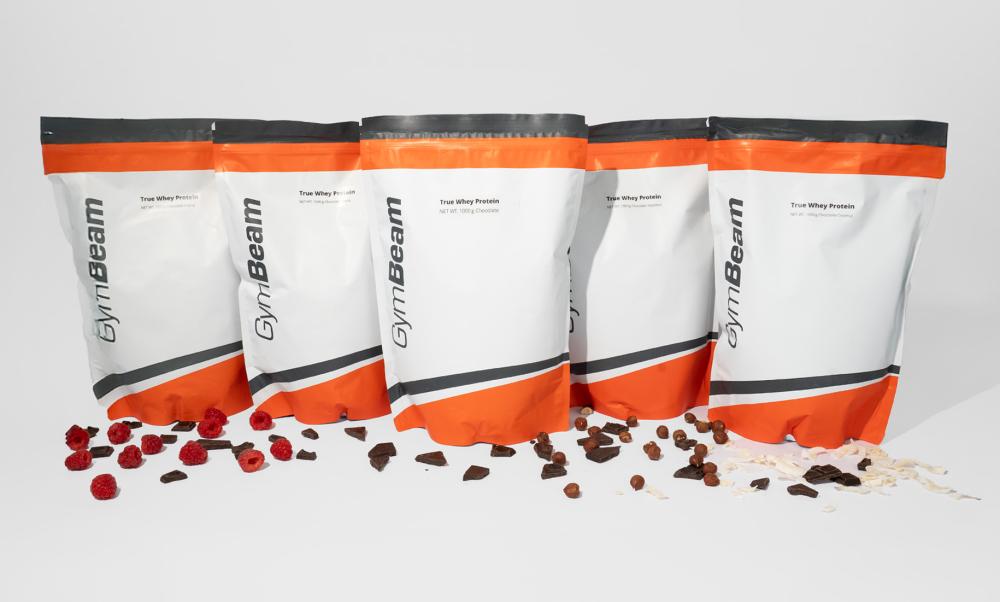 Protein True Whey - GymBeam má 14 lahodných příchutí