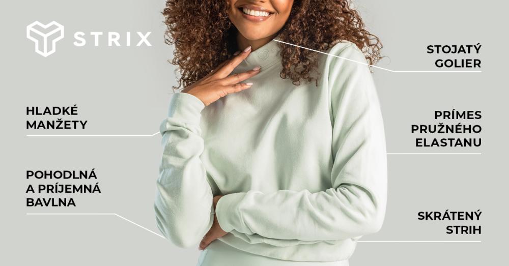 Dámská mikina Essential High-Neck Moon Grey - STRIX