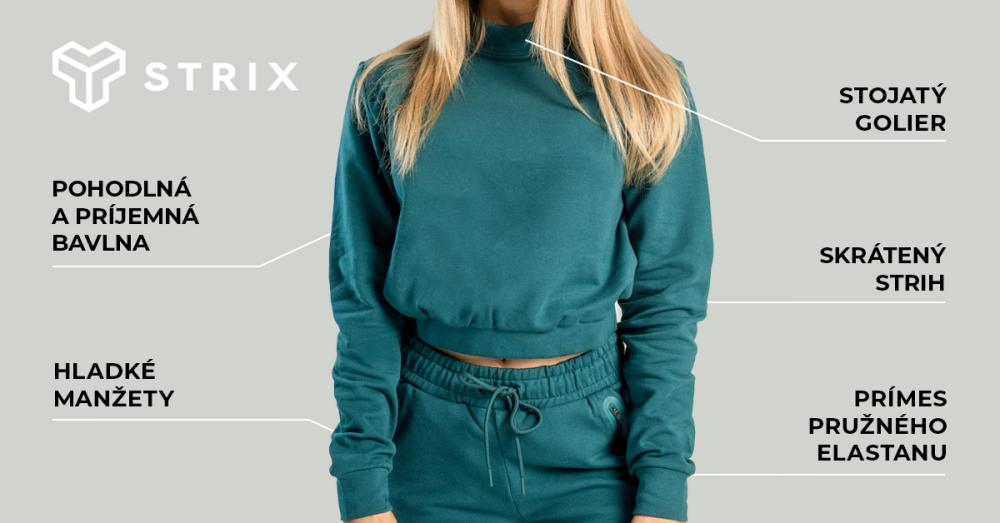 Dámská mikina Essential High-Neck Deep Teal - STRIX