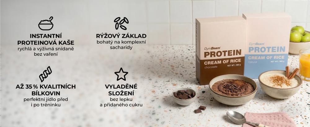Klíčové benefity proteinové rýžové kaše bez přidaného cukru - GymBeam