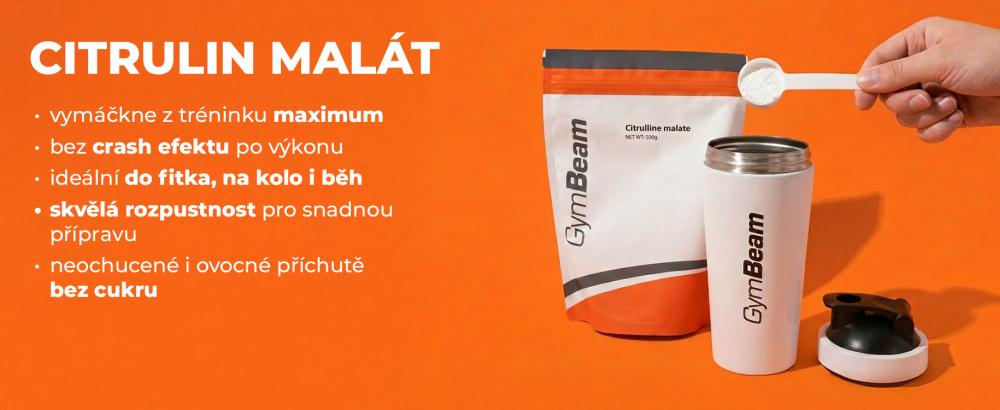 Účinky a benefity nakopávače Citrulin Malát - GymBeam