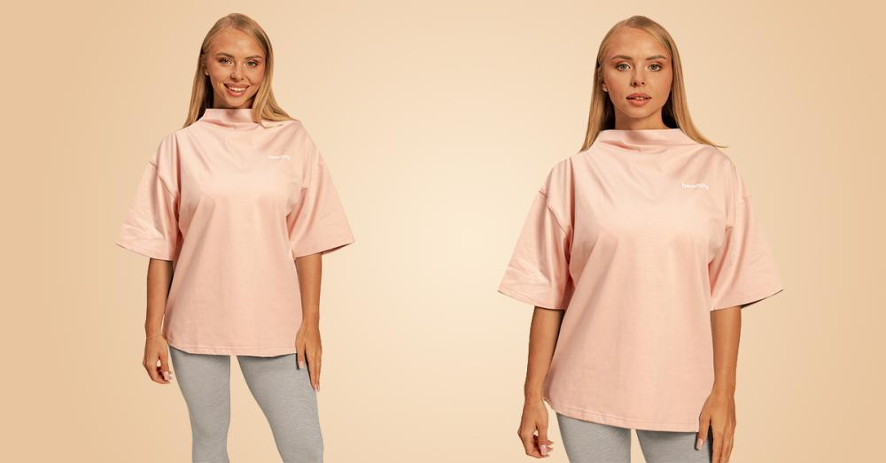Dámské tričko Bliss Oversized Pink - BeastPink
