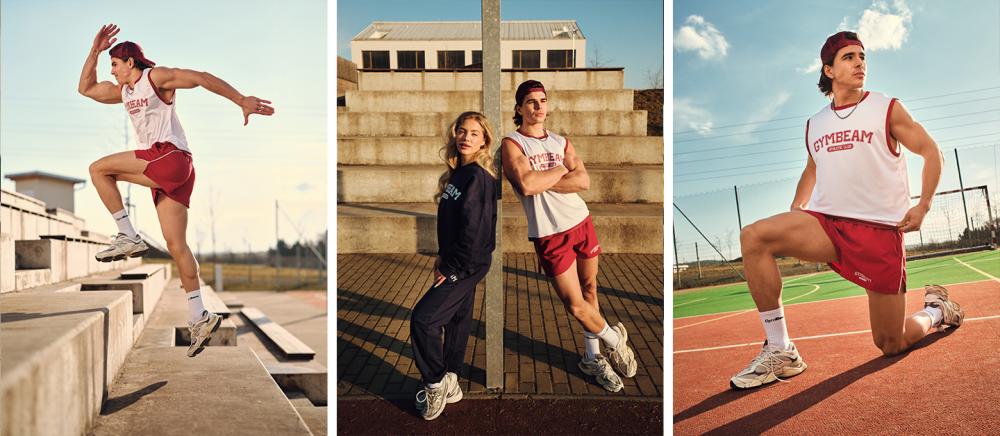 Sportovní šortky Varsity Red - GymBeam