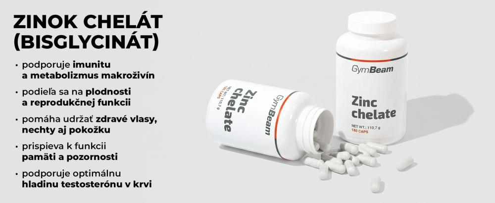 Účinky Zinku chelátu (bisglycinátu) - GymBeam