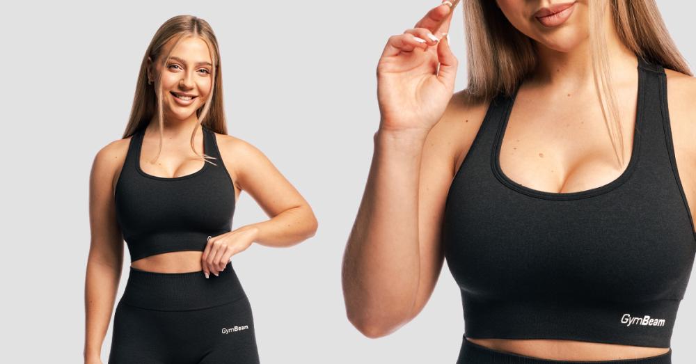 Sportovní podprsenka FLO Graphite - GymBeam