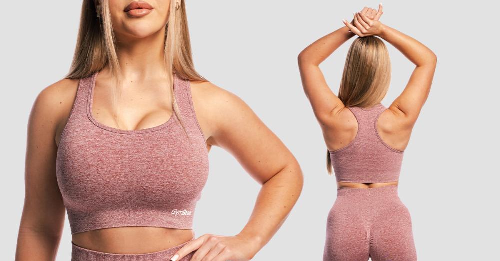 Sportovní podprsenka FLO Mauve - GymBeam