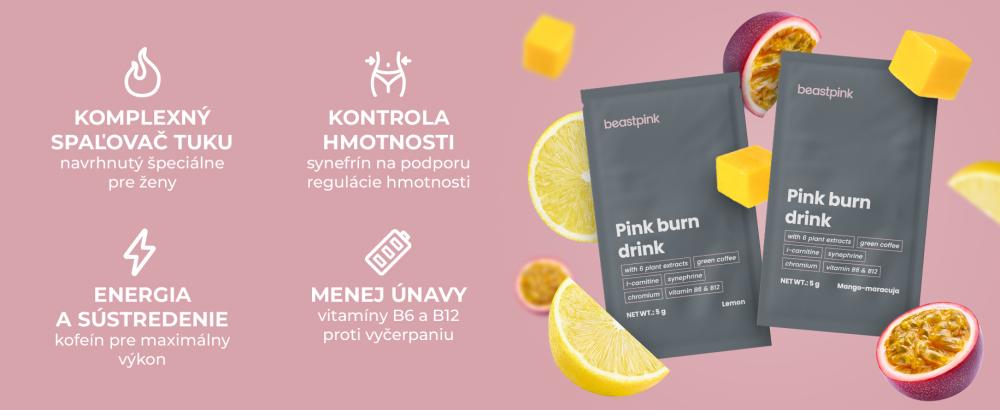 Pink burn drink - GymBeam