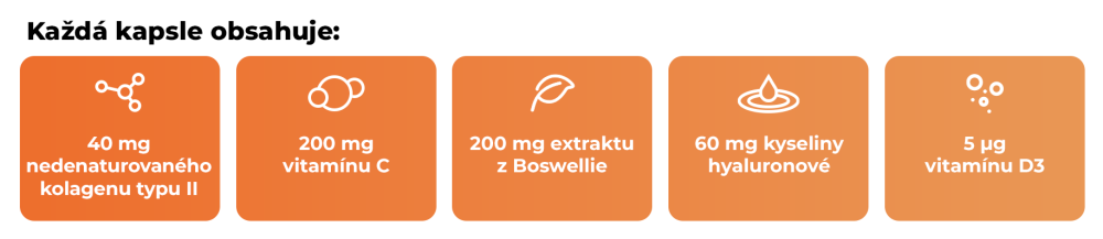 Kolagen typ II kloubní komplex - GymBeam