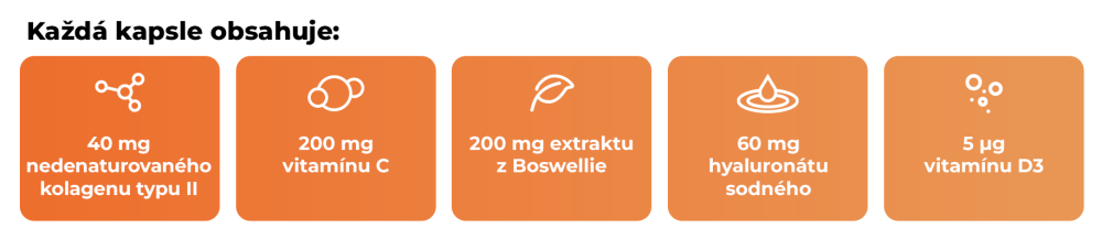 Kolagen typ II kloubní komplex - GymBeam