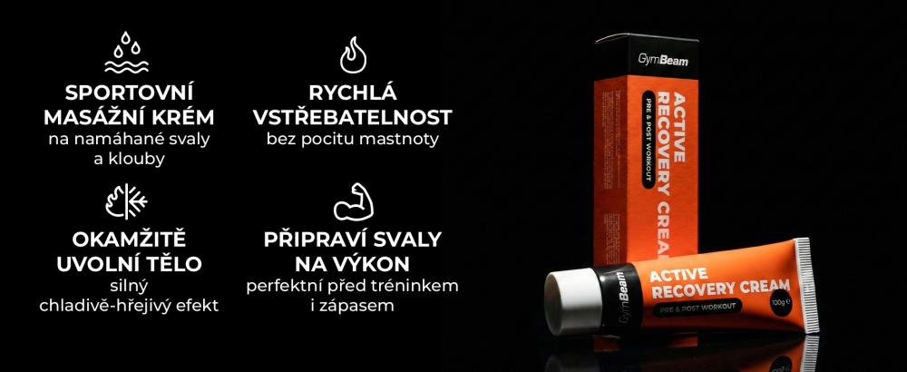 Klíčové benefity sportovního krému Active Recovery - GymBeam