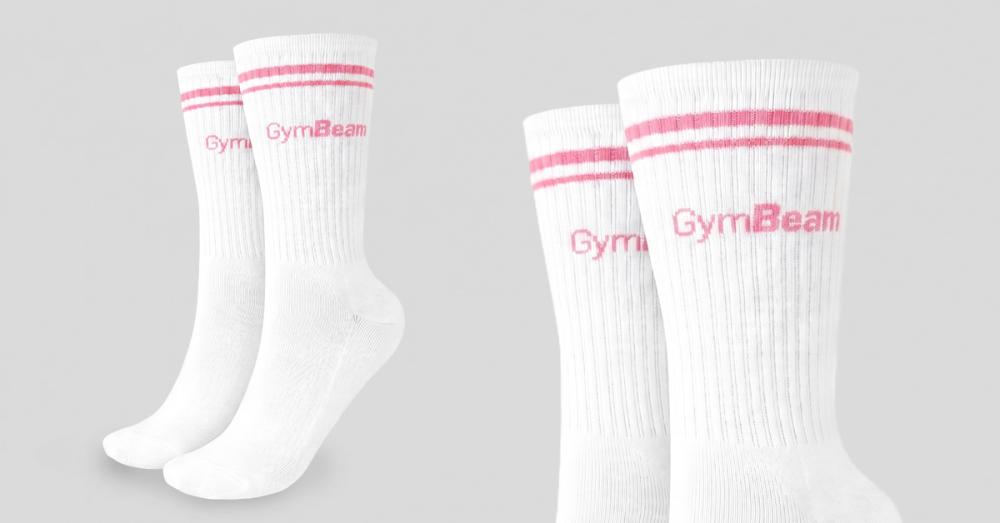 Ponožky Crew Pink - GymBeam
