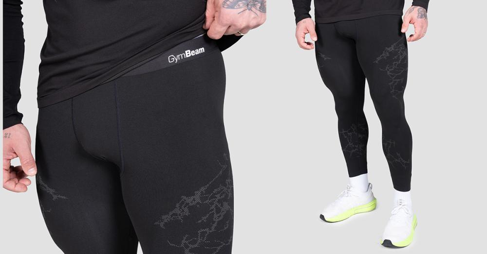 Seamless legíny Static Black - GymBeam