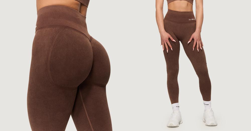 Dámské bezešvé legíny Fierce Brown - GymBeam