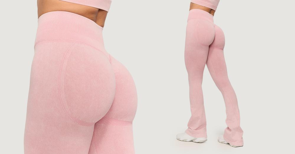 Dámské Fierce bezešvé legíny Baby Pink - GymBeam