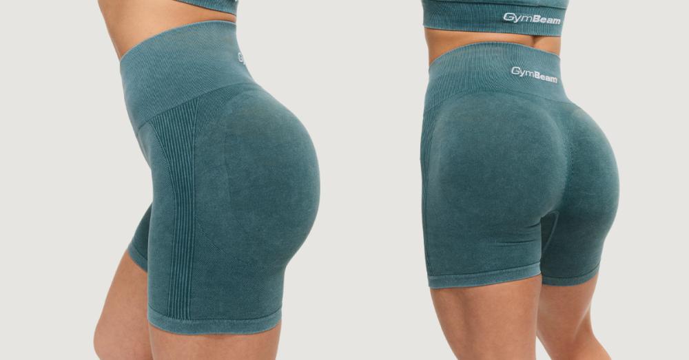Dámské bezešvé šortky Lift Petrol - GymBeam