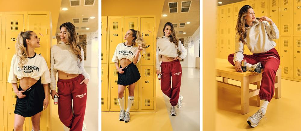 Dámská mikina Varsity Grey - GymBeam