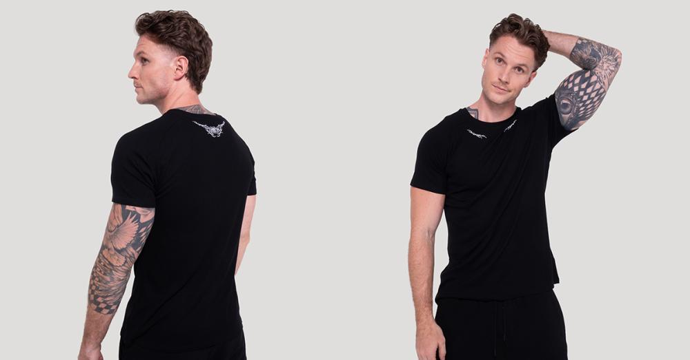 Tričko Tribal Ribbed Black - GymBeam