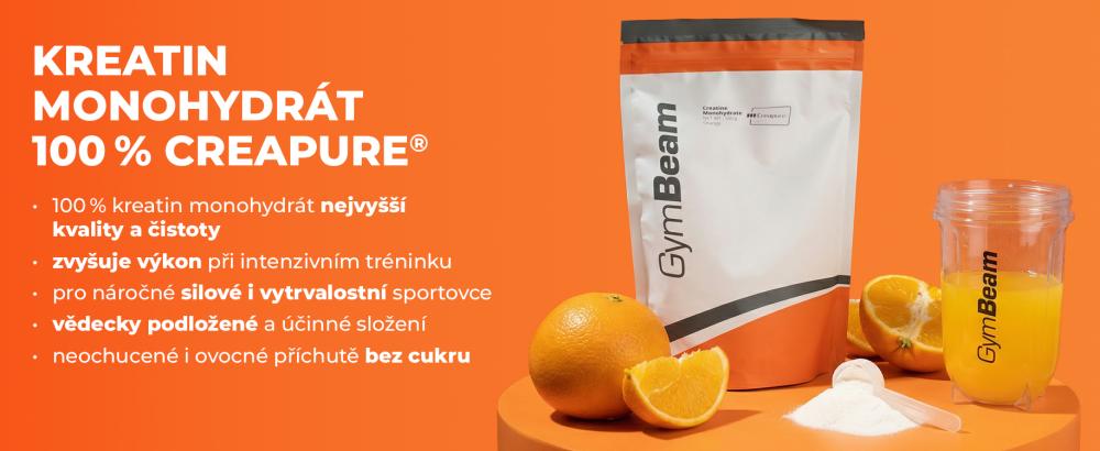 Účinky 100% kreatin monohydrátu (Creapure® ) - GymBeam