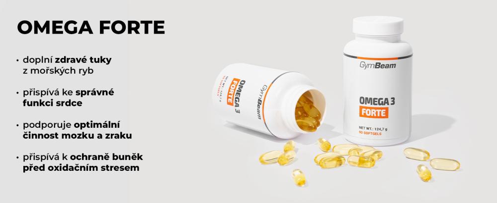 Účinky Omega 3 Forte - GymBeam
