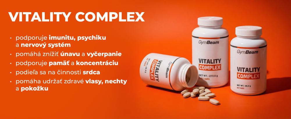 Účinky Vitality Complex - Gymbeam