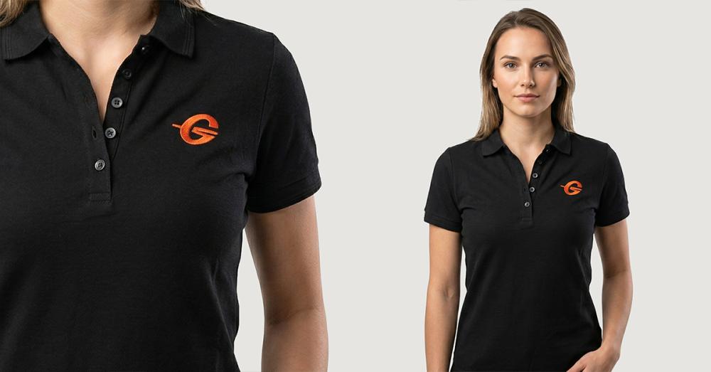 Dámské polo tričko Black - GymBeam