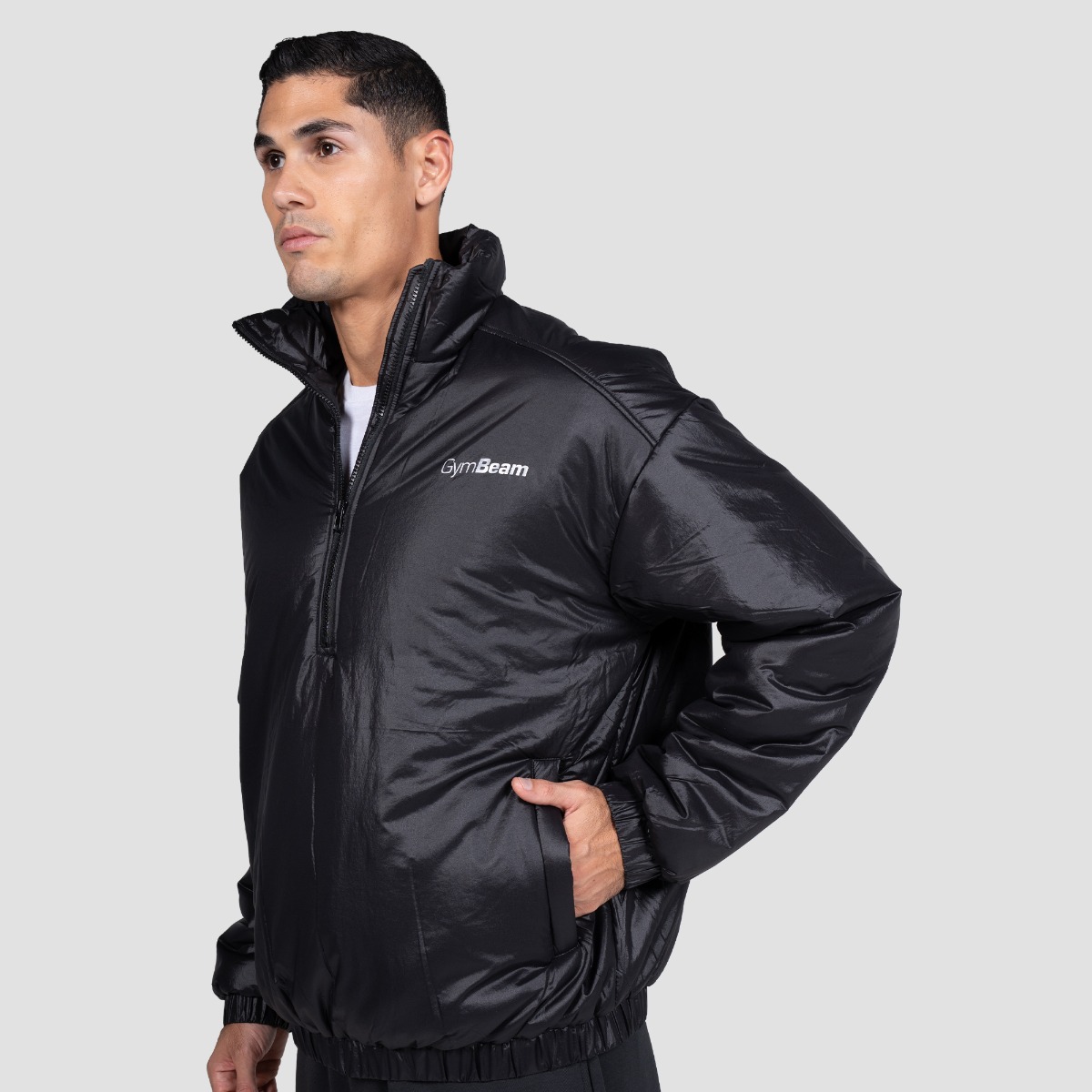 GymBeam Bunda 1/2 Zip Prime Black (obrázek 3)