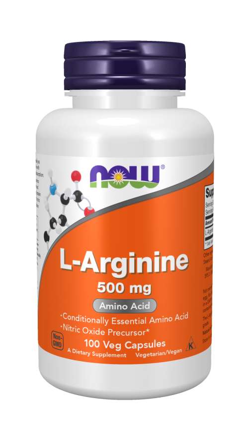 L-Arginin 500 mg - NOW Foods  250 kaps.