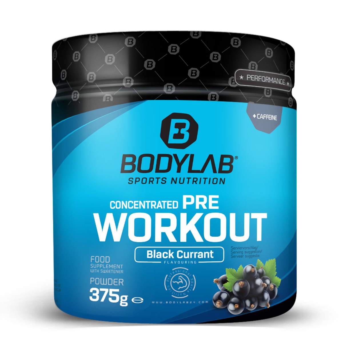 Předtréninkový stimulant Concentrated Pre Workout - Bodylab24 zelené jablko 500 g
